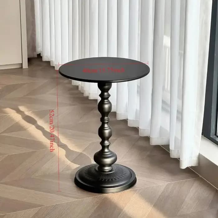 Table d'appoint rétro en fer forgé