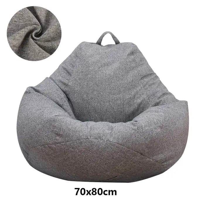 Housse de canapé paresseux, grand sac de haricots, sans remplissage, pour adultes, salon, chambre à