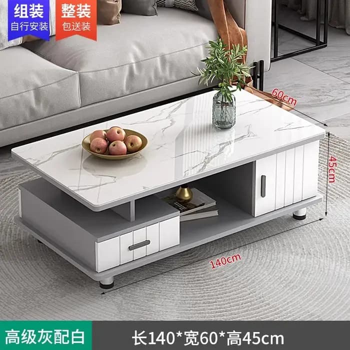 Table basse De rangement sur pied carrée moderne salle à manger Tables basses authentique luxe Mesas De Centro Para Sala décor à la maison