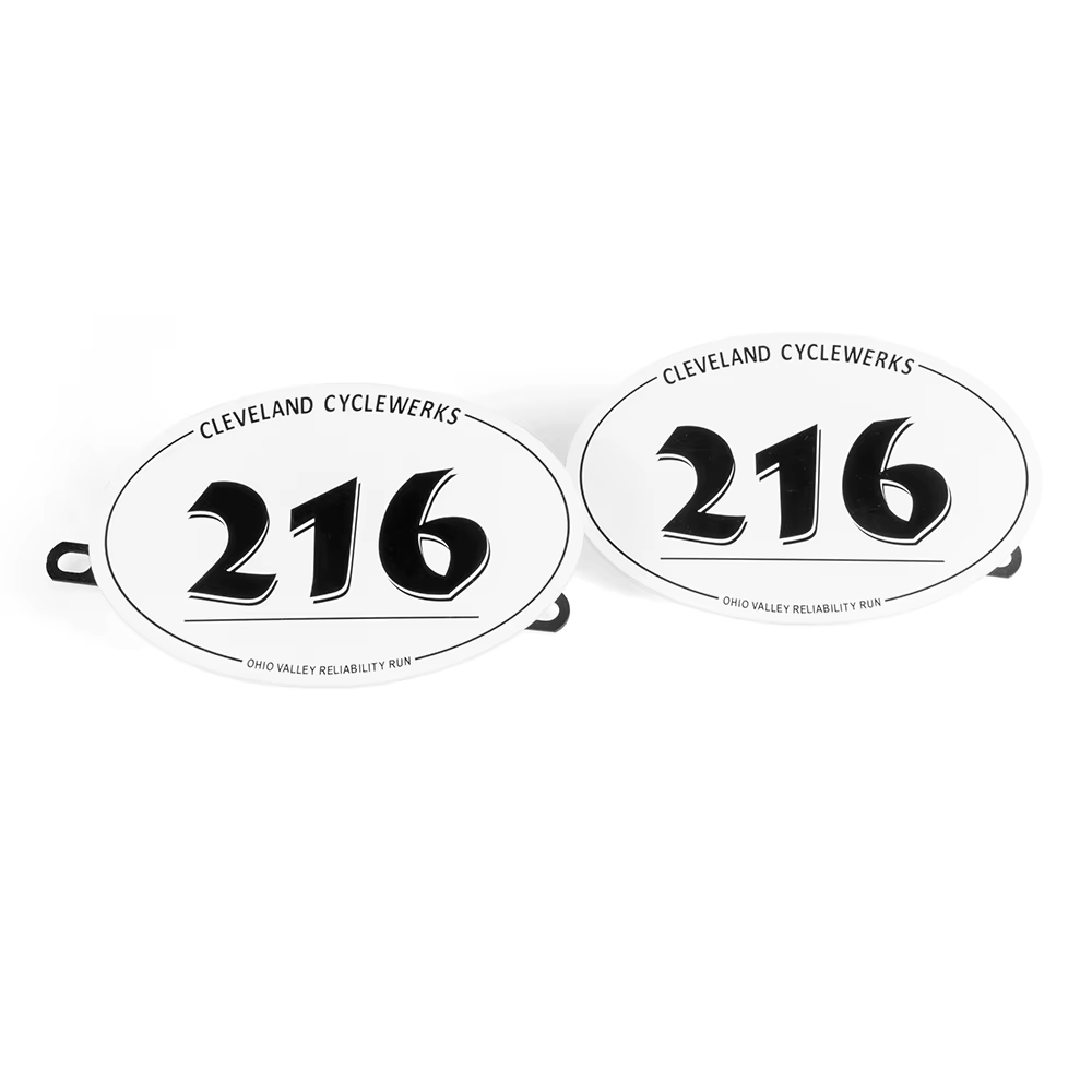 Plaque d'immatriculation de moto vintage pour MOTO CAFE RACER ScramJeff, numéro de table n ° 71, n °