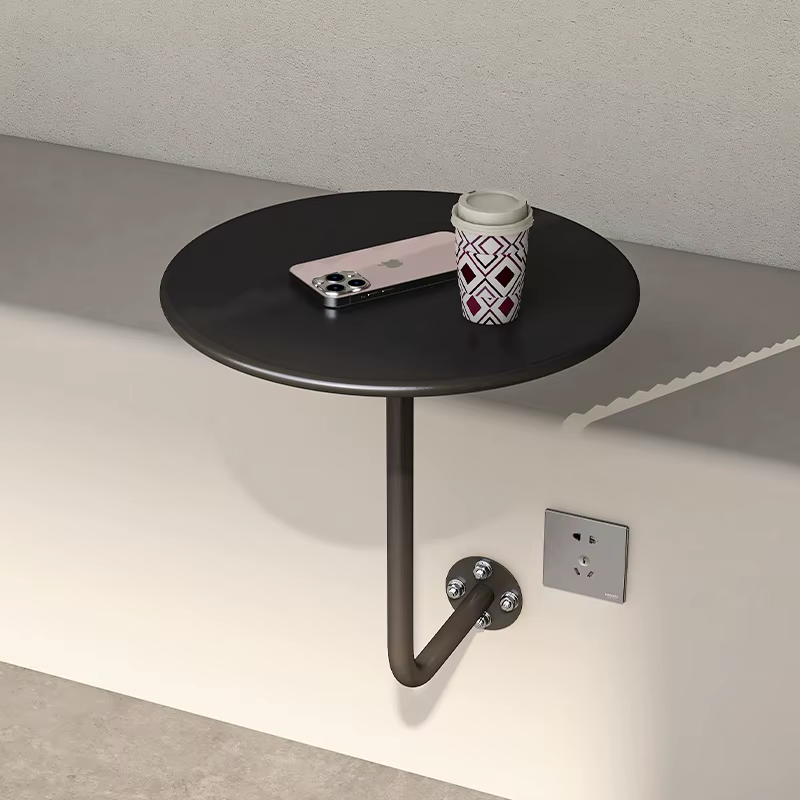 Table ronde murale de Style industriel pour café, Table d'appoint suspendue, peu encombrante, Design