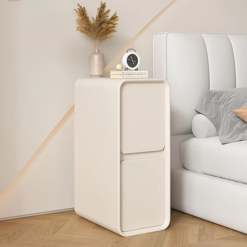 Table de chevet de style minimaliste moderne français de 20 cm, petite armoire latérale minimaliste 