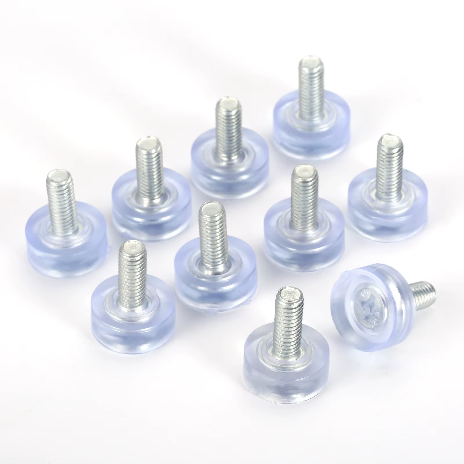 Pied de meuble réglable M6/M8 x 18mm, 10 pièces, vis de protection pour sol
