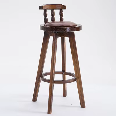 Ensemble de Table de Bar ronde en bois massif de Style américain, petite Table basse de salon de bal