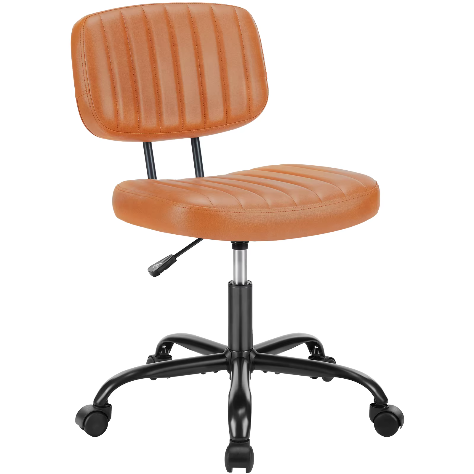 JHK – chaise de bureau sans accoudoirs, Support lombaire arrière, hauteur réglable, chaise d'ordinat