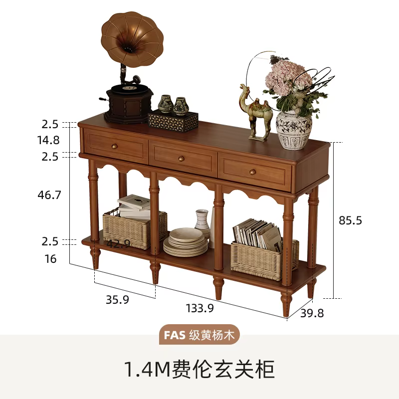 Design Premium Table Console Hall d'entrée salon luxe beauté Console Table moderne Vintage Tavolo Sa