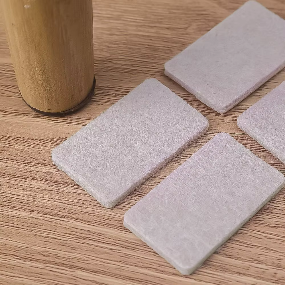 Coussinets de pieds de chaise en feutre auto-adhésifs, 12 pièces/feuille, couvre-pieds de Table, pro