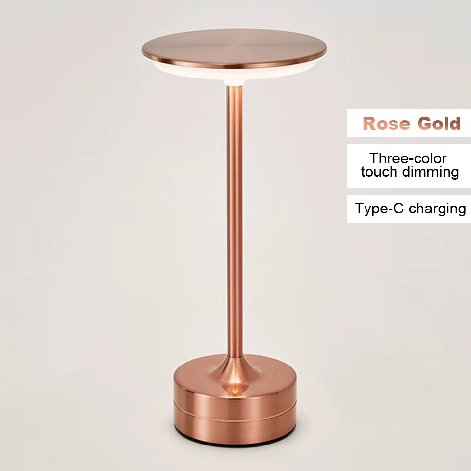 Lampe de table LED sans fil, capteur tactile, veilleuse de bureau, rechargeable par USB, lampe de nu