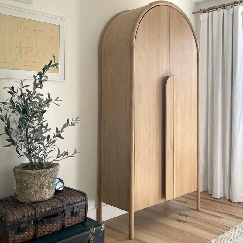 Armoire de rangement moderne en bois pour la maison, meuble de présentation, placard, armoire à vête