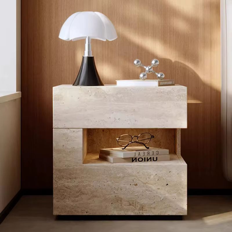 Wabi Sabi tables De chevet minimalistes rectangulaires tendance Premium Glam tables De chevet chambr
