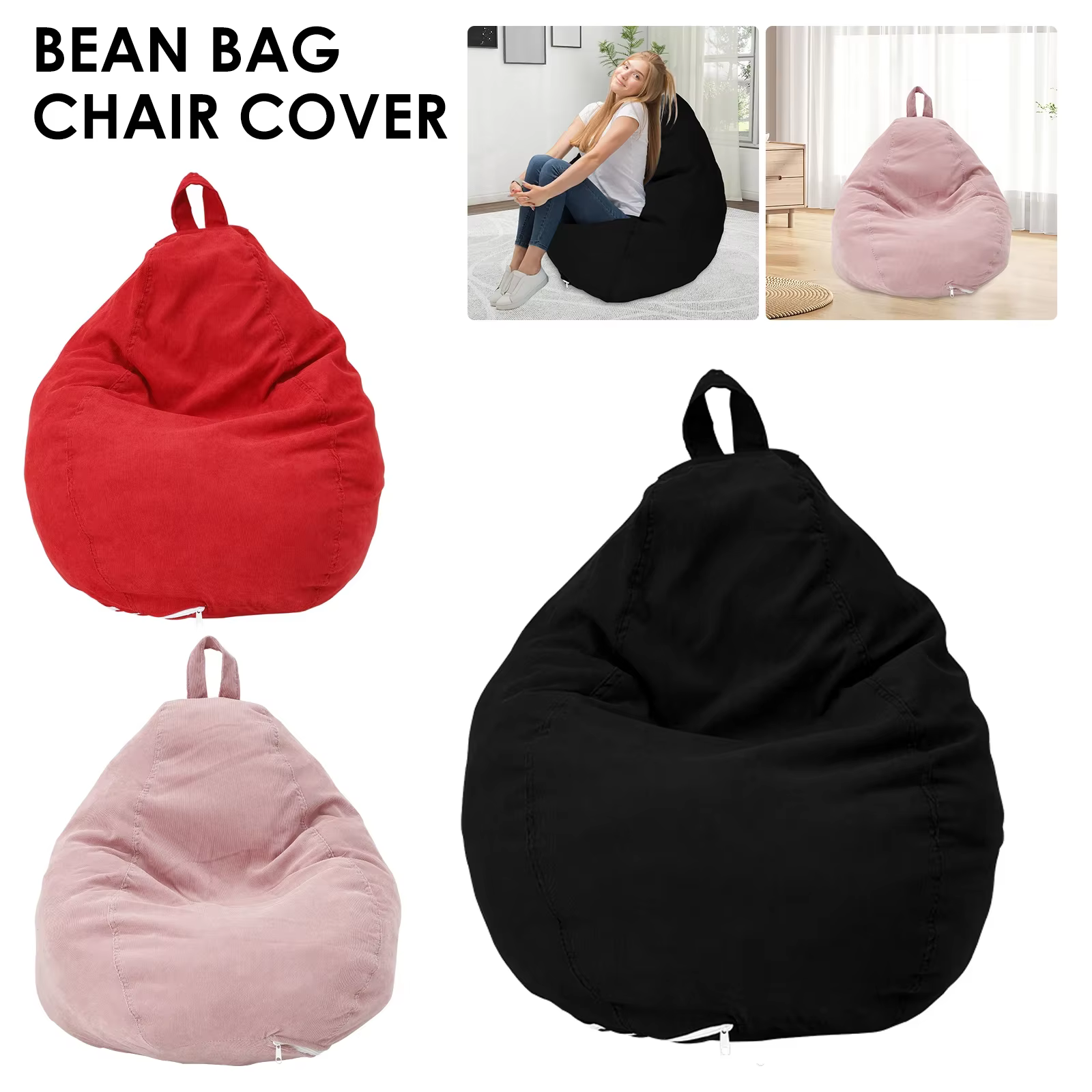 Grand pouf paresseux siège chaise housse de canapé canapé doux moelleux respirant adulte enfant Tata