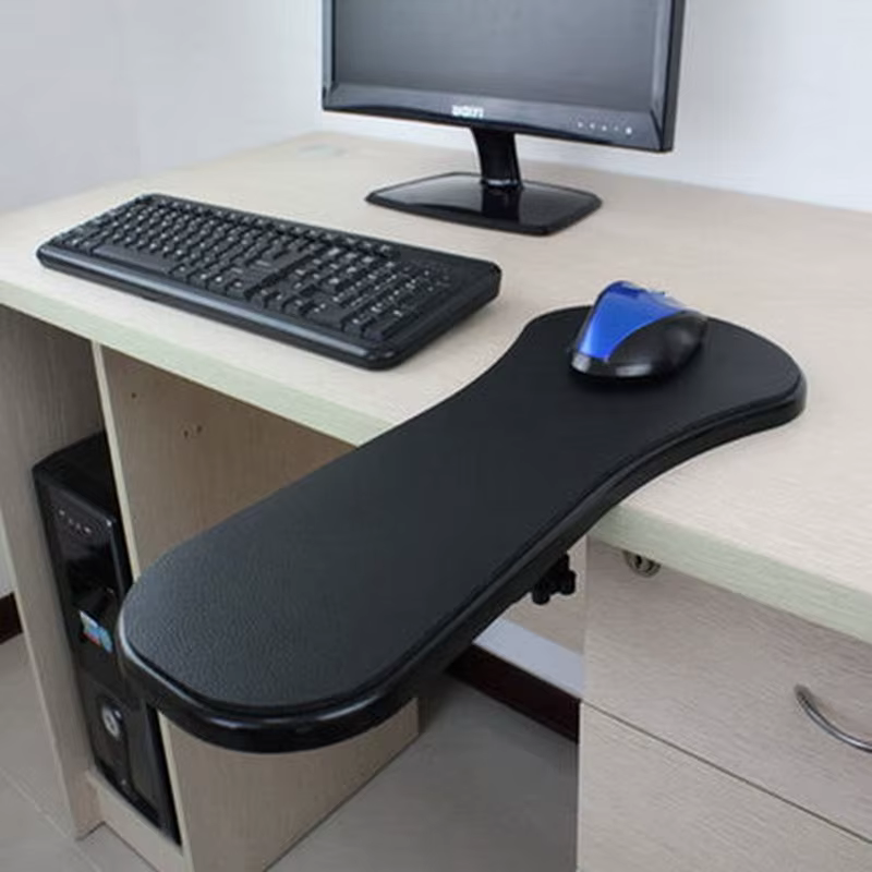 Tapis de souris ergonomique noir, accoudoir d'ordinateur sain, chaise de bureau, support de main et 