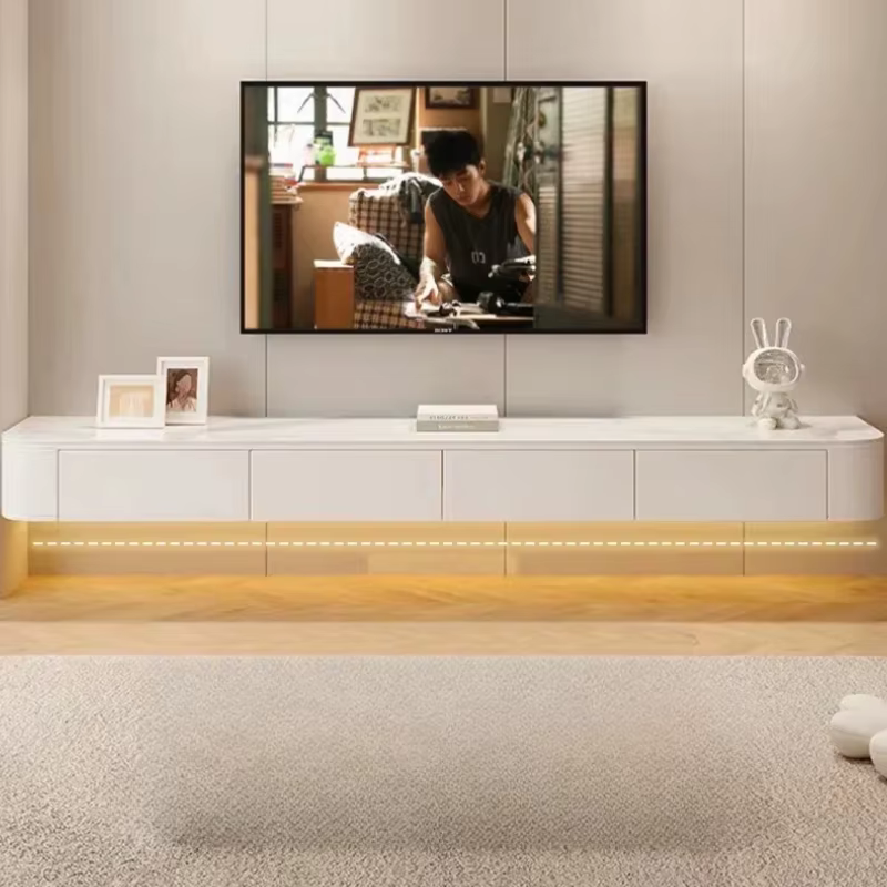 Meuble Tv mural flottant en bois, meuble de salon moderne, Meuble de rangement, Meuble Tv Suspendu M