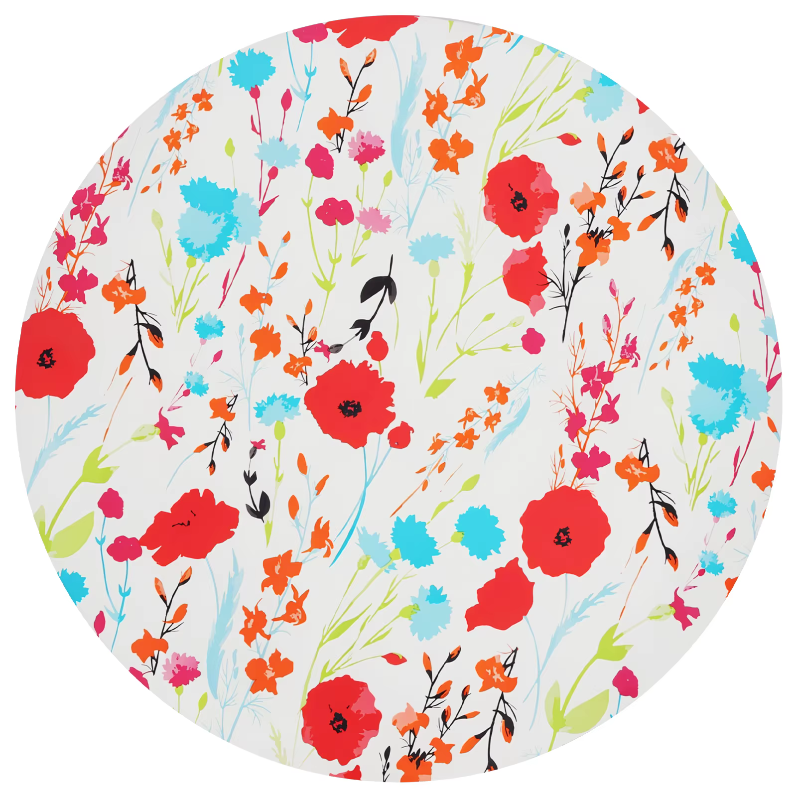 Nappe ronde en PVC imperméable et anti-taches, avec bords élastiques, pour la décoration de la maiso