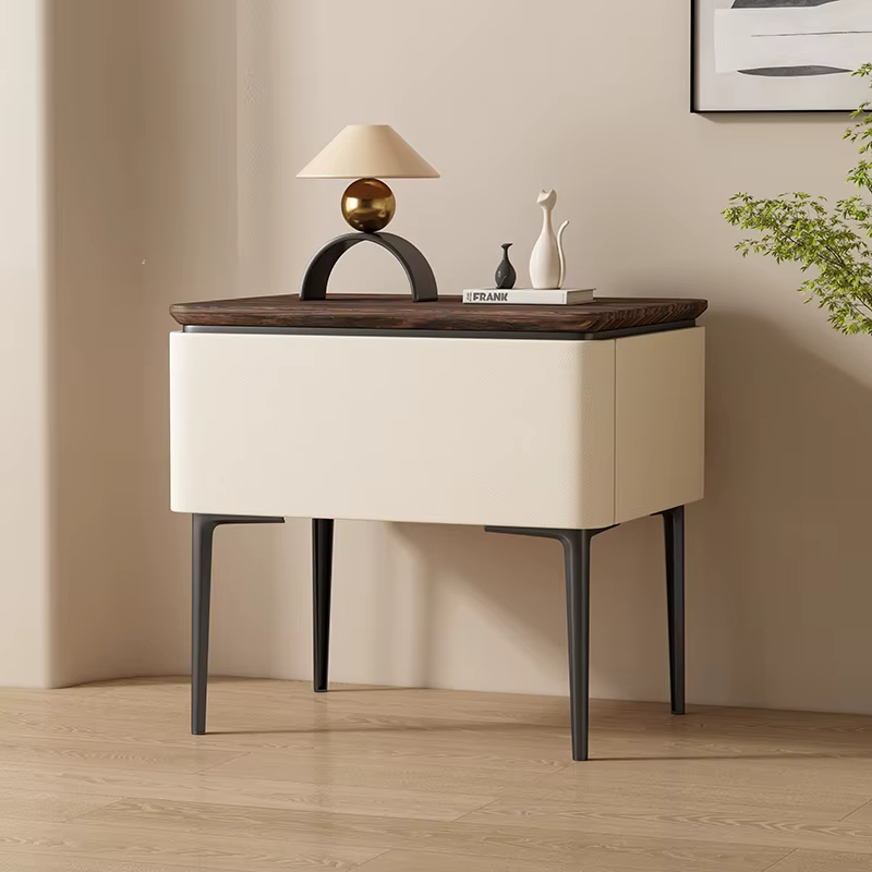 Table De chevet peu encombrante Style italien Table De chevet De luxe moderne rangement avec tiroirs