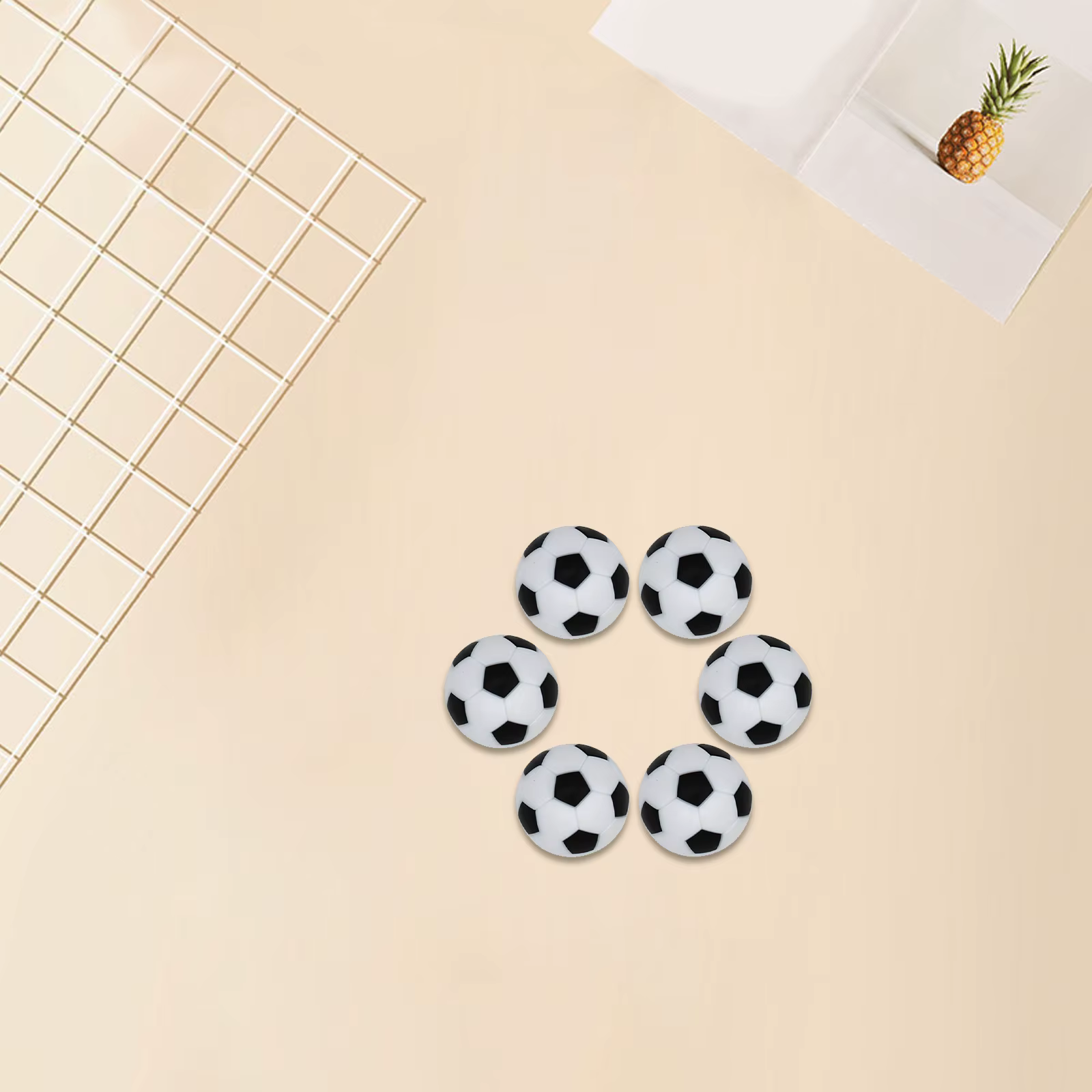 6 pièces baby-foot ballons de Table Mini ballons de football de Table pour adulte remplacement de bu