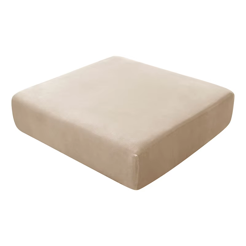 Housse de canapé élastique en velours uni, 1 pièce, coussin de canapé doux anti-poussière, housse de