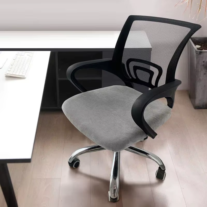 Juste de chaise de bureau en velours lavable, housse de siège élastique moderne, coordonnante, houss