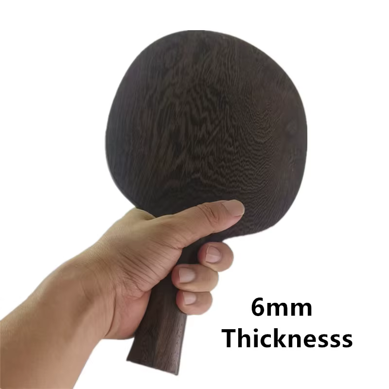 Lame de Tennis de Table en bois wengé monocouche, 6/7/8mm, Base de pagaie de Ping-Pong Super lourde 