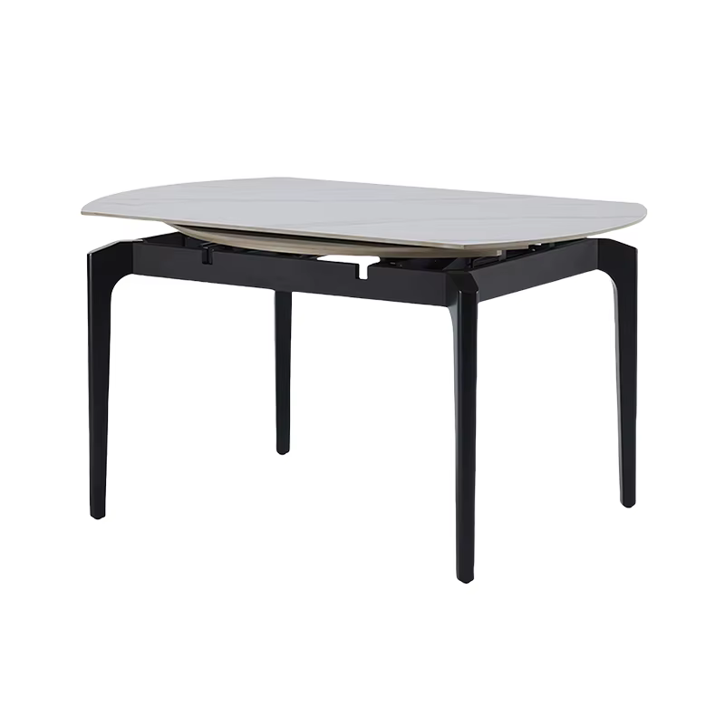 Table à manger moderne de luxe, ronde et rectangulaire en bois, imperméable, ensemble de Design rela