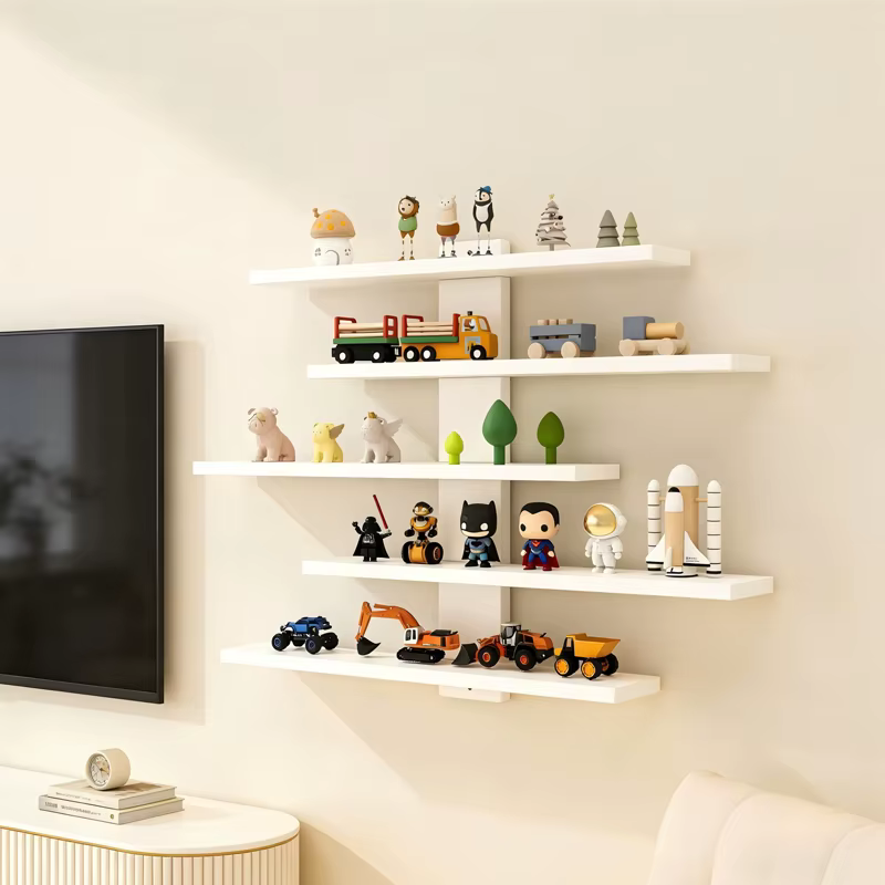 Étagère murale pour la présentation de figurines, de petits blocs de construction et d'objets de col