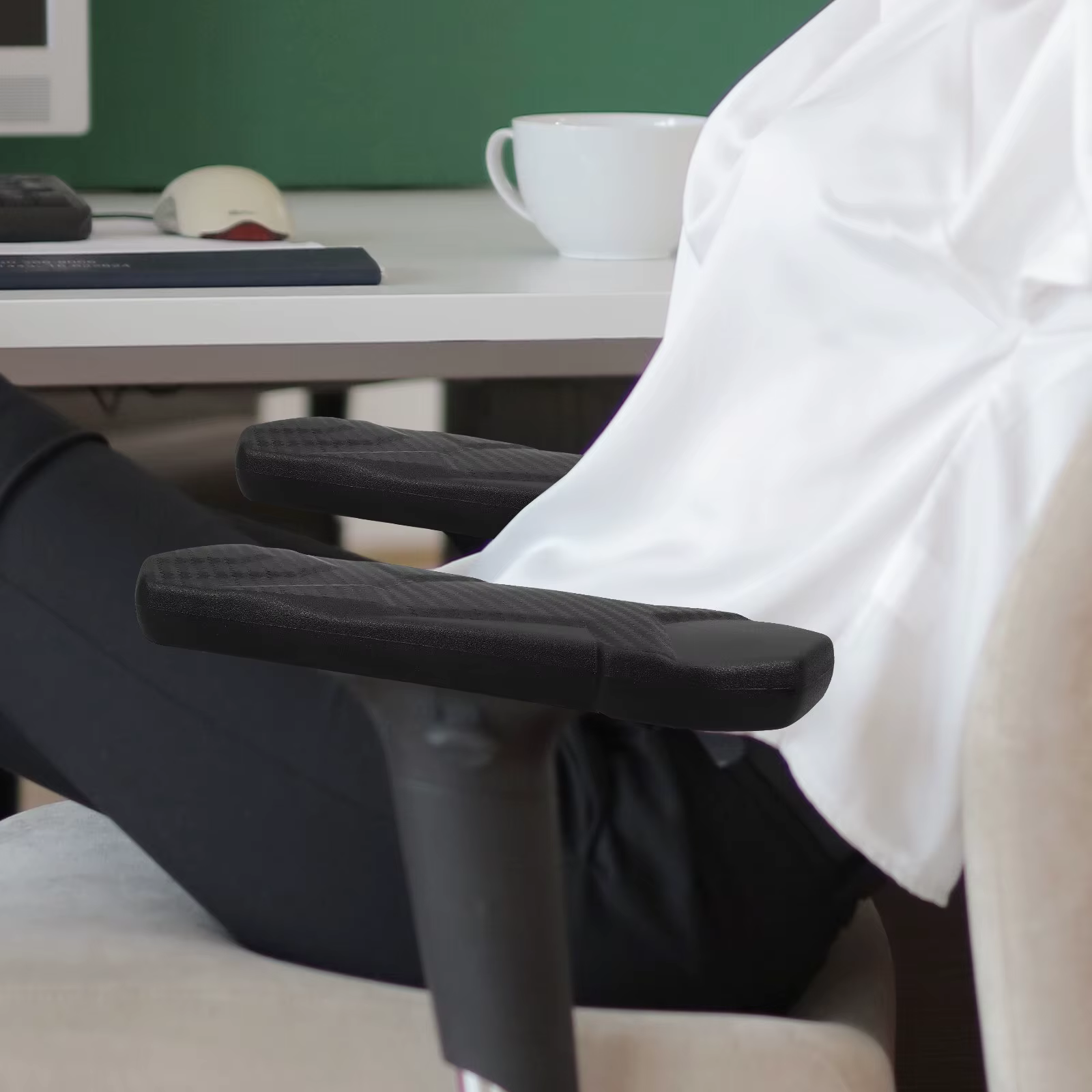 Coussinets ergonomiques pour accoudoirs de chaise de bureau, 2 pièces, pour un confort, un soutien e