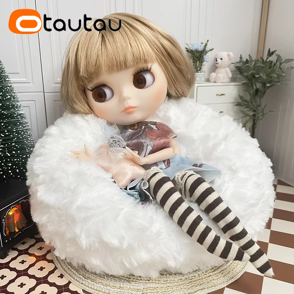 OTAUTAU-Mini pouf, meuble de maison, canapé-lit, chaise, 20cm, 7.8 pouces de diamètre, cadeau pour 1