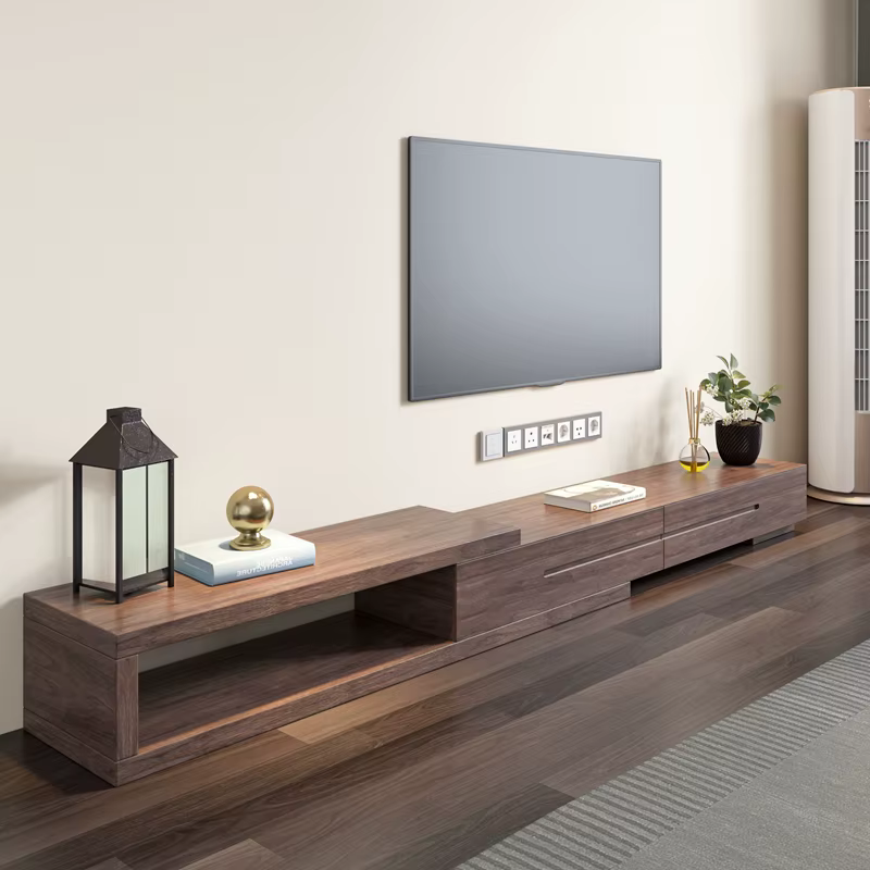 Wabi Sabi Meuble TV rustique réglable classique salon meuble TV au sol Premium élégant support De té