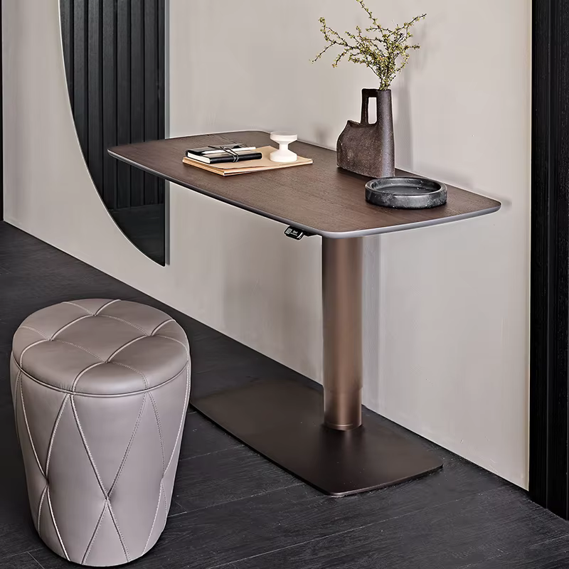 Table basse multifonctionnelle en céramique ou en bois, table d'ordinateur, table d'étude réglable e