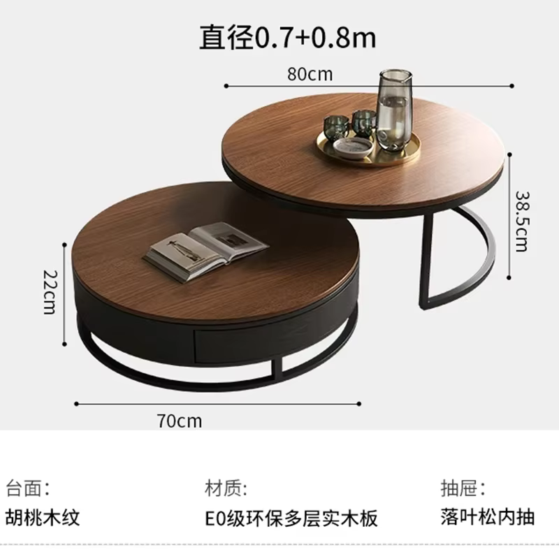 Table basse de divertissement unique, simple, haut de gamme, moderne, de luxe, pour salon, style nor