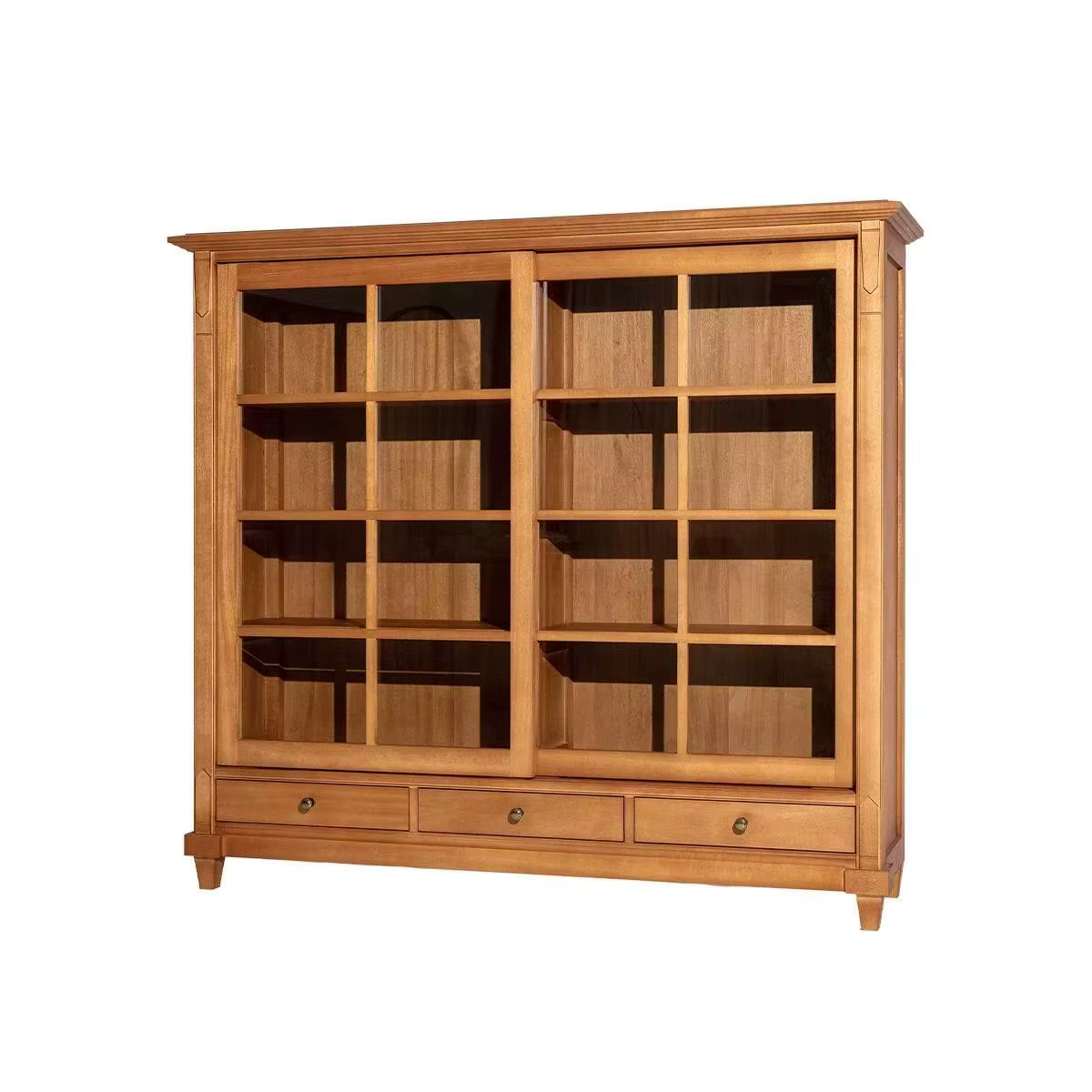 Armoire latérale de salon, meuble d'angle en bois, meuble de sol de salon