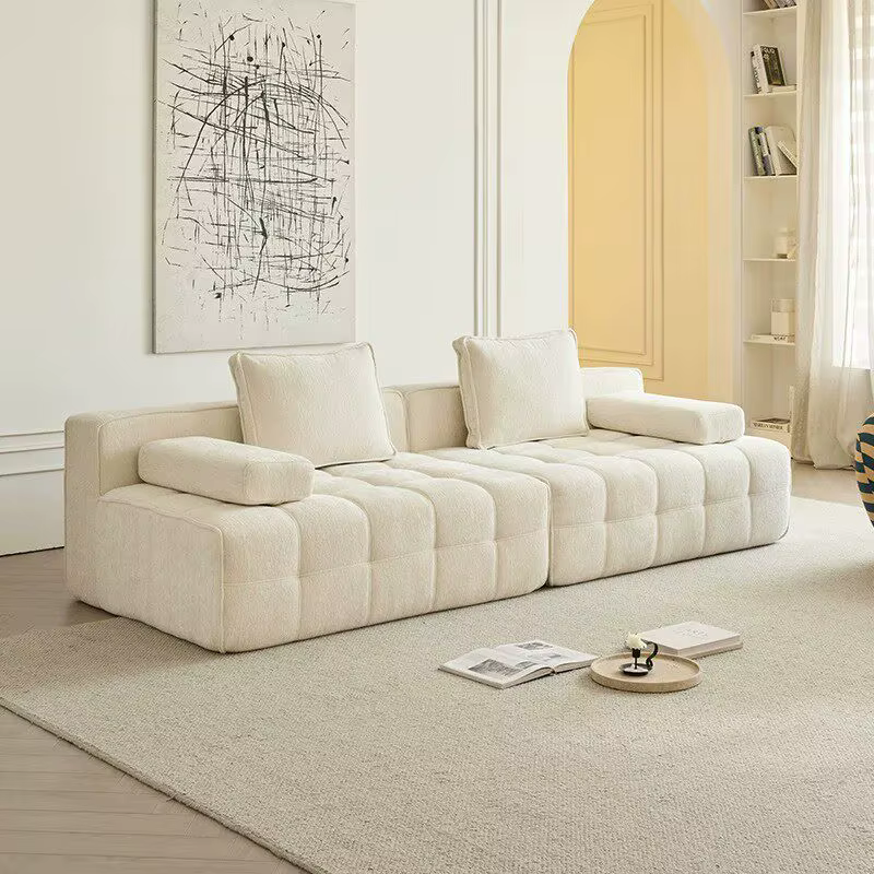 Canapé de salon moderne de luxe, design minimaliste, confortable, style nordique, Beautifylife, vint