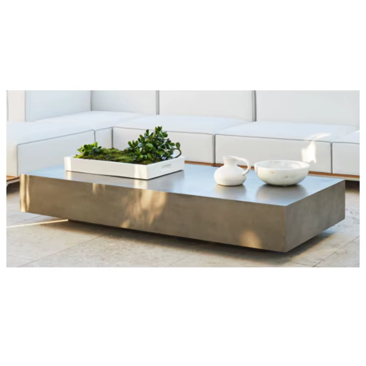 Table d'appoint en béton de style industriel nordique Table d'appoint en ciment Table basse en béton