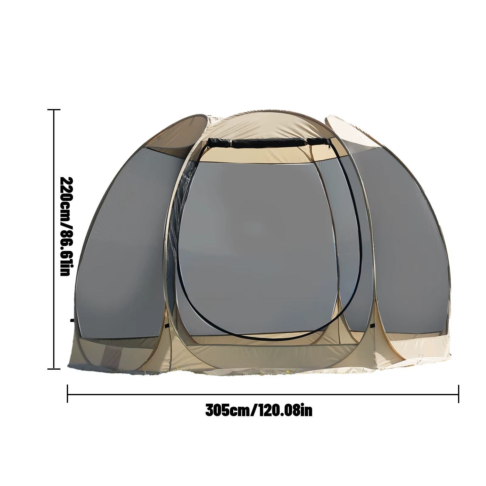 Tente de maison à écran portable avec moustiquaire pour 6 à 8 personnes, camping-cour, patio et prot