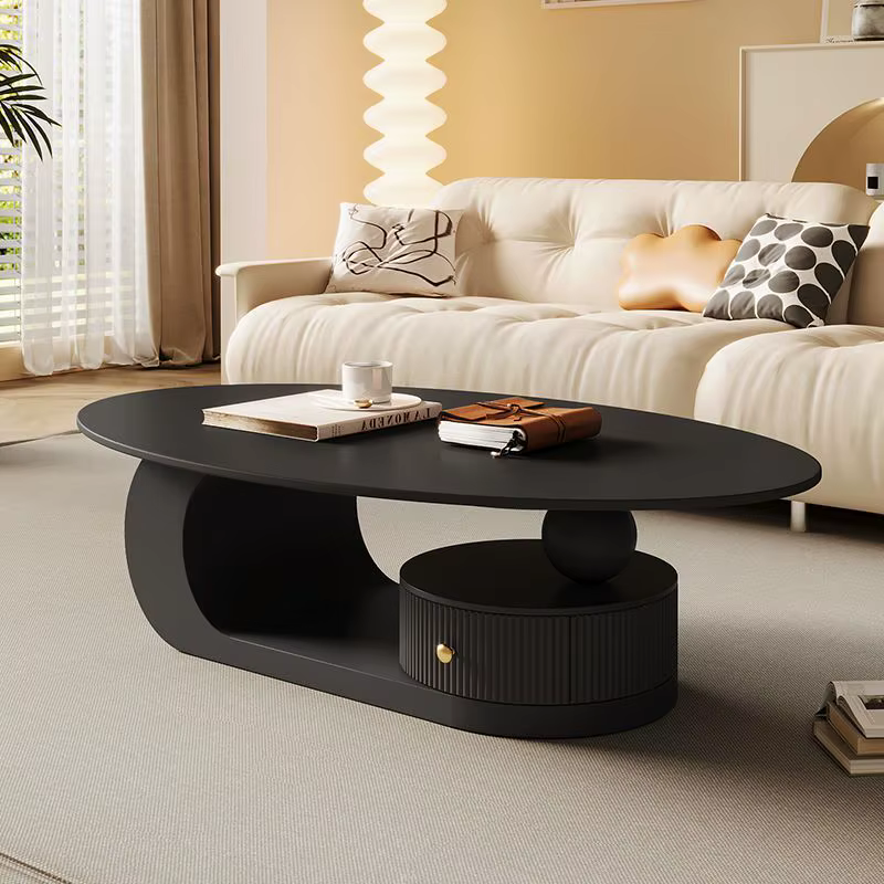 Table basse en ardoise pour salon, lumière de luxe, moderne, Simple, petit appartement, maison, Tabl
