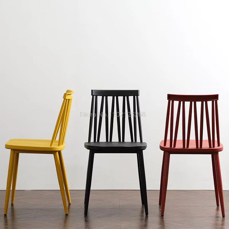 Chaise de bureau de loisirs, chaise de salle à manger, Windsor, nordique, moderne, minimaliste, pare