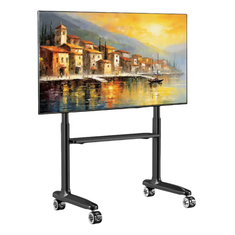 Support TV mobile réglable XYTC-02 de 86 pouces avec roulettes, meuble de salon, chariot TV populair