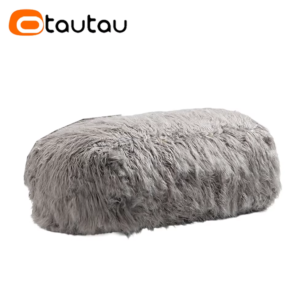 OTAUTAU-Pouf pouf en fausse fourrure pour adultes et enfants, canapé de sol flou, chaises avec bitio