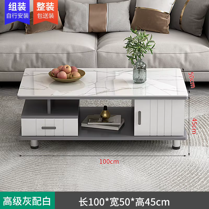 Table basse De rangement sur pied carrée moderne salle à manger Tables basses authentique luxe Mesas
