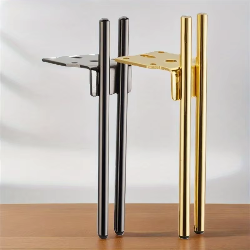 Pieds de meuble modernes en métal à double tube, banc de chevet, accessoires de table de luxe, pieds