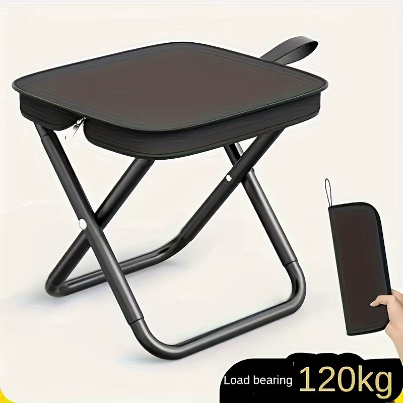 Tabouret pliant Portable avec poignée, tabouret de pêche de Camping en plein air, tabouret à fermetu