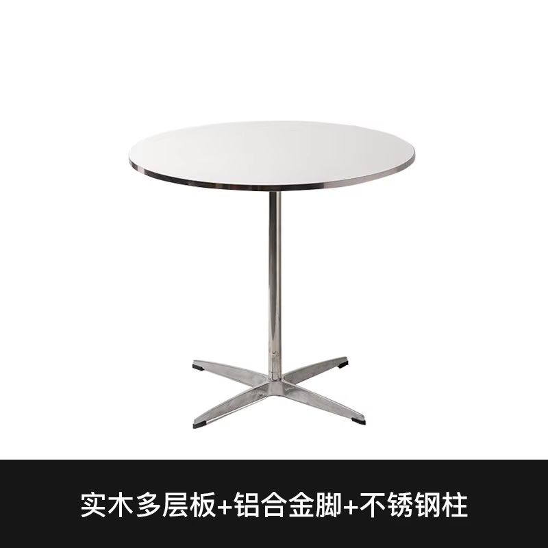Table de salle à manger ronde pour restaurant, table d'angle compacte pour terrasse, table de salle 