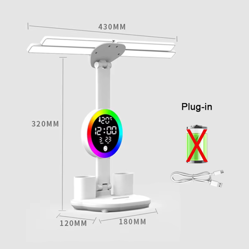 Lampe de Table Rechargeable pour étude, lampe de bureau lampe de lecture lampe de Table Led avec ven