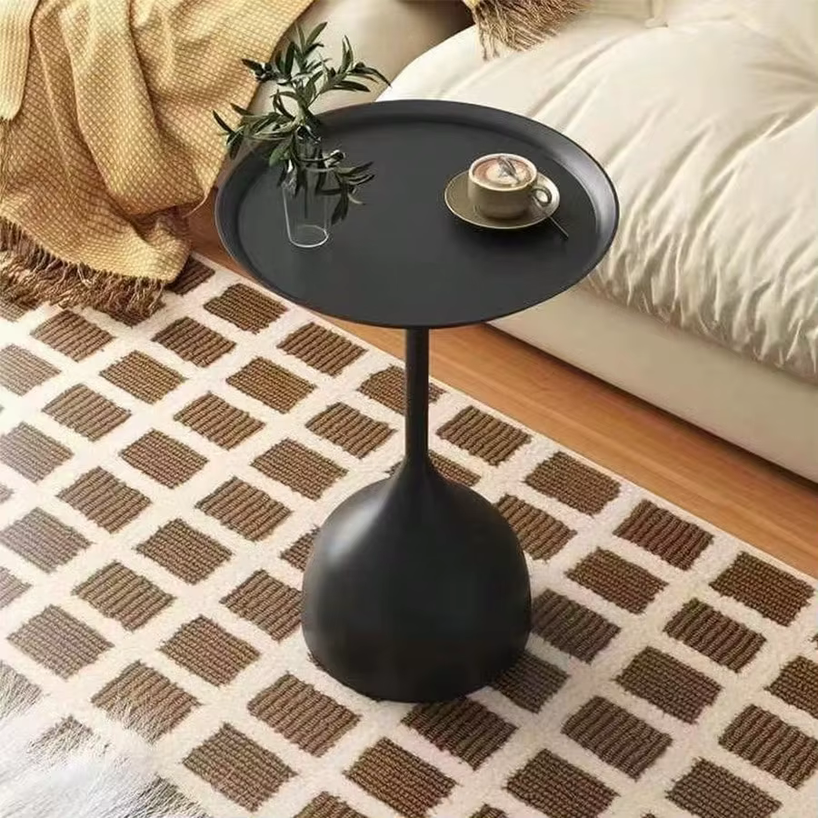 Table basse de Style nordique, Table d'appoint mobile, Table d'appoint de canapé, petite Table ronde