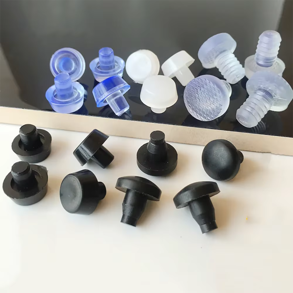 10/20 pièces rond PVC meubles pied clou caoutchouc glisse clou bureau Table chaise jambe sol protect