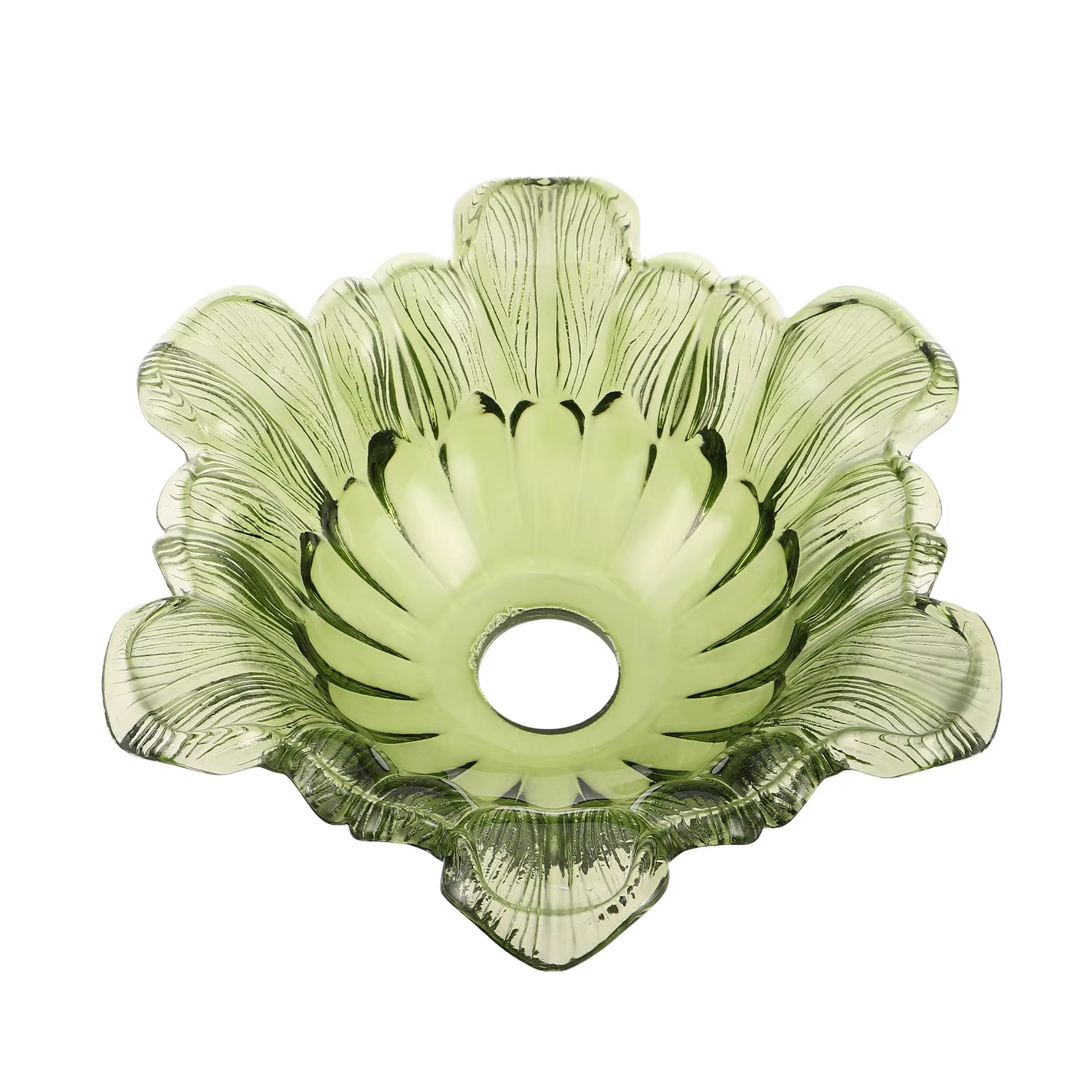 Abat-jour en verre à motif floral français vintage pour lampes de table, lampadaires, luminaires sus