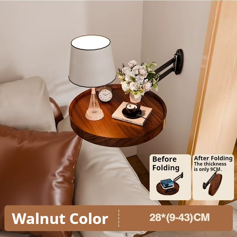 Tables basses murales Table basse ronde pliante Tables d'appoint miniatures en bois Table basse mode