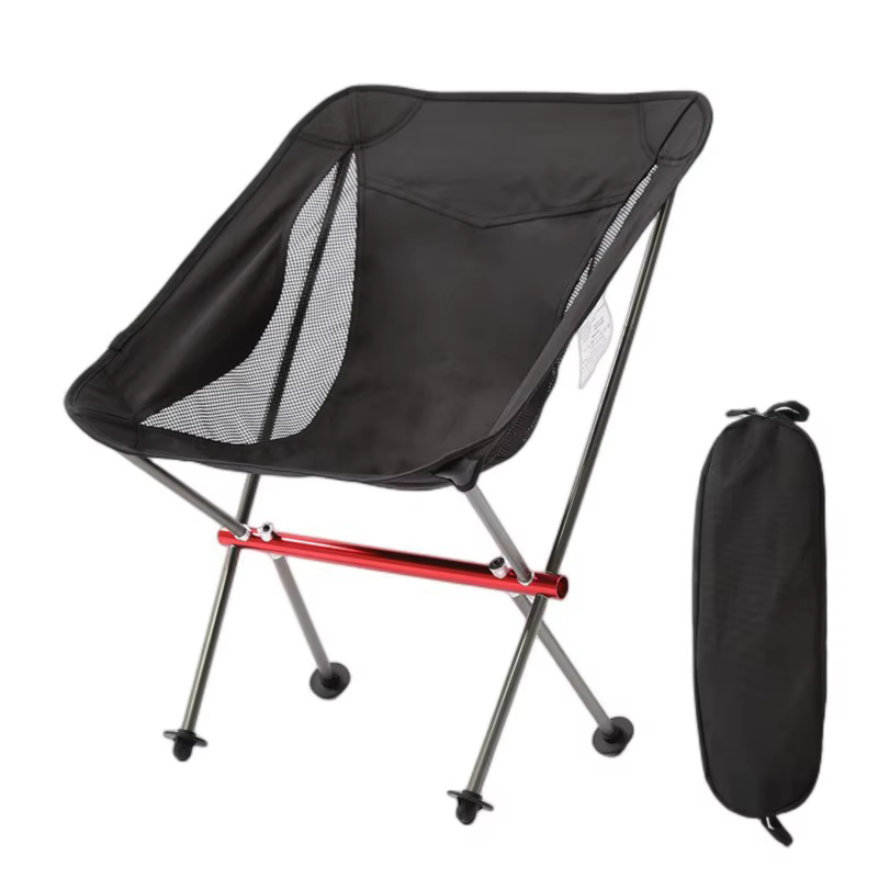 Chaise de Camping pliante Portable, cadre entièrement en aluminium, compacte avec sac de transport, 