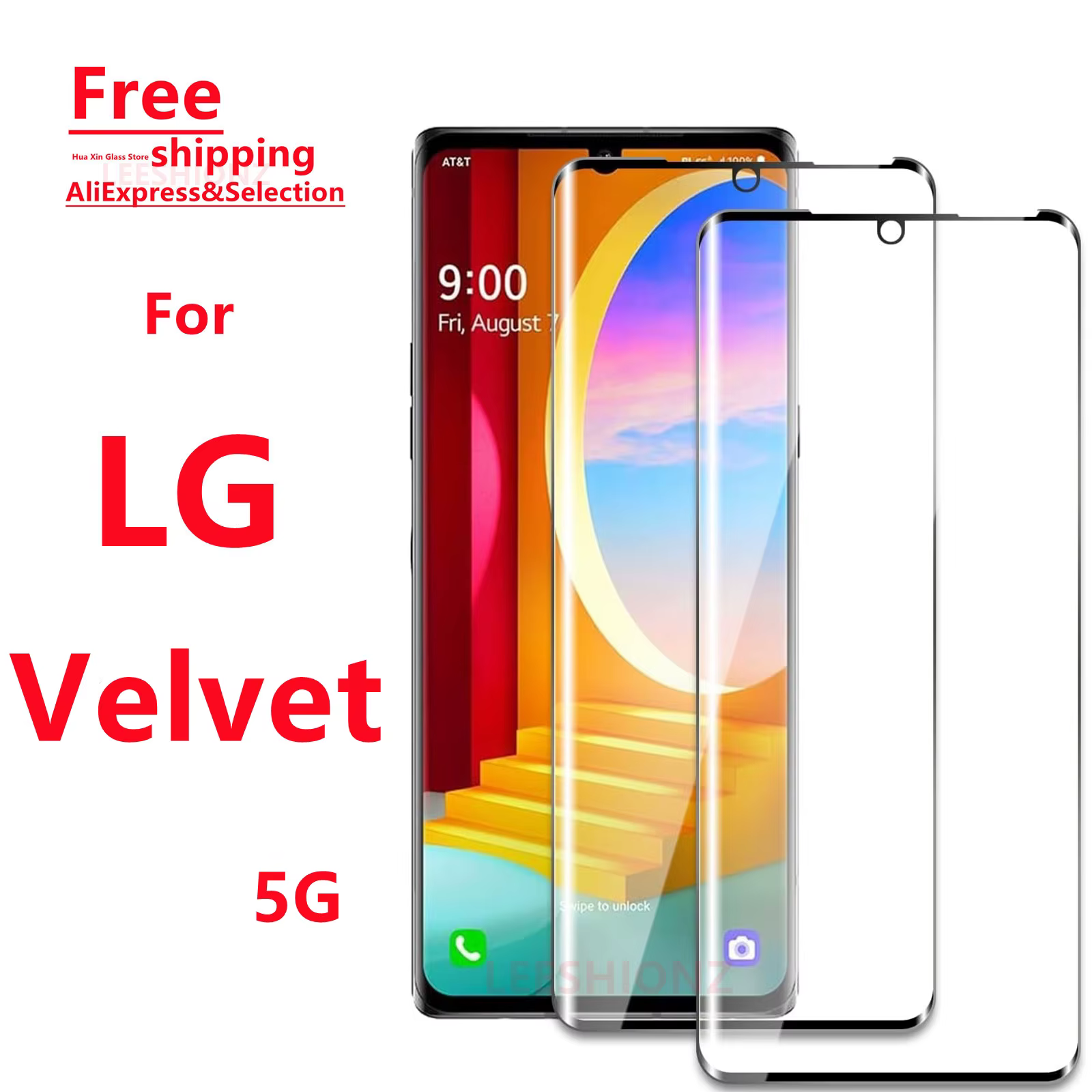 Protecteur d'écran en verre trempé pour LG Velvet 5G - Protection de smartphone adaptée à la série L