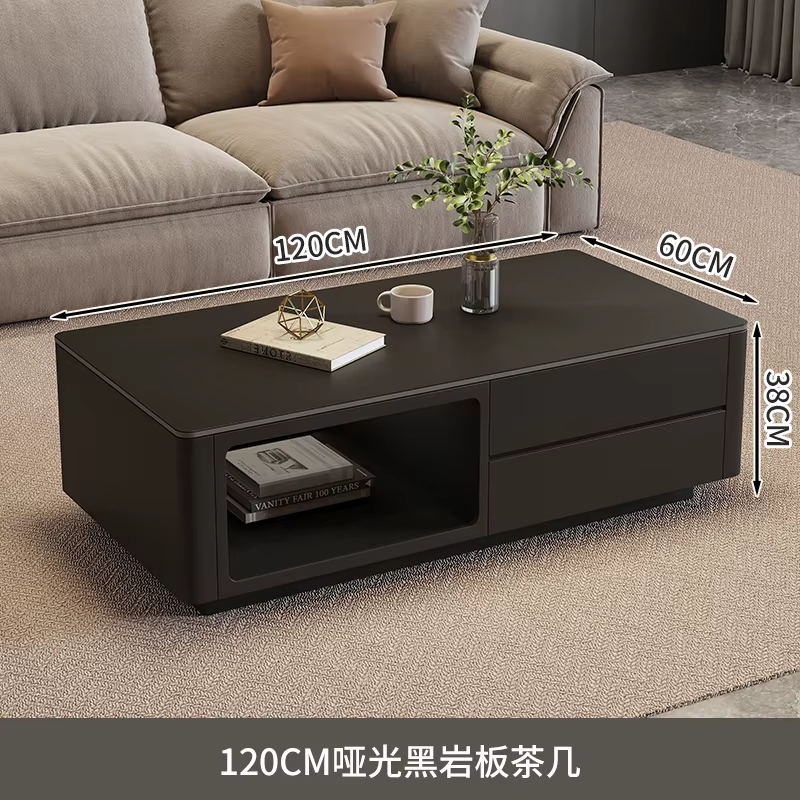 Table basse classique minimaliste rectangulaire, moderne, nordique, élégante, universelle, rustique,
